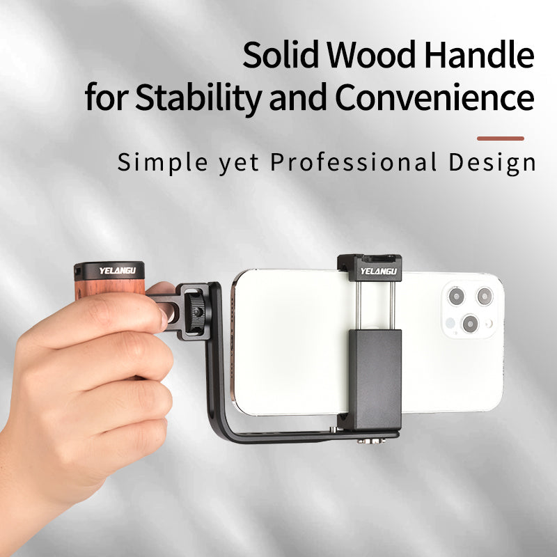 YELANGU LW102 Handheld L-Shape Mount Cell Phone Shooting Stand Kit Video Accessories YELANGU LW102 Handheld L-Shape Mount Cell Phone Shooting Stand Kit Video Accessories